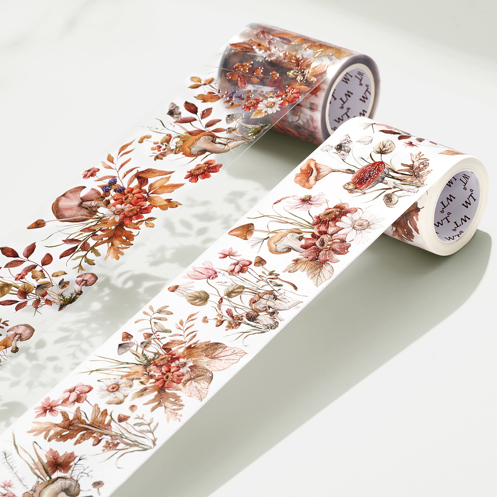 Mushroom Meadow Wide Washi / PET Tape | The Washi Tape Shop. Beautiful Washi and Decorative Tape For Bullet Journals, Gift Wrapping, Planner Decoration and DIY Projects