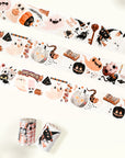 Pre-cut Boogie Boo Wide Washi/PET Tape