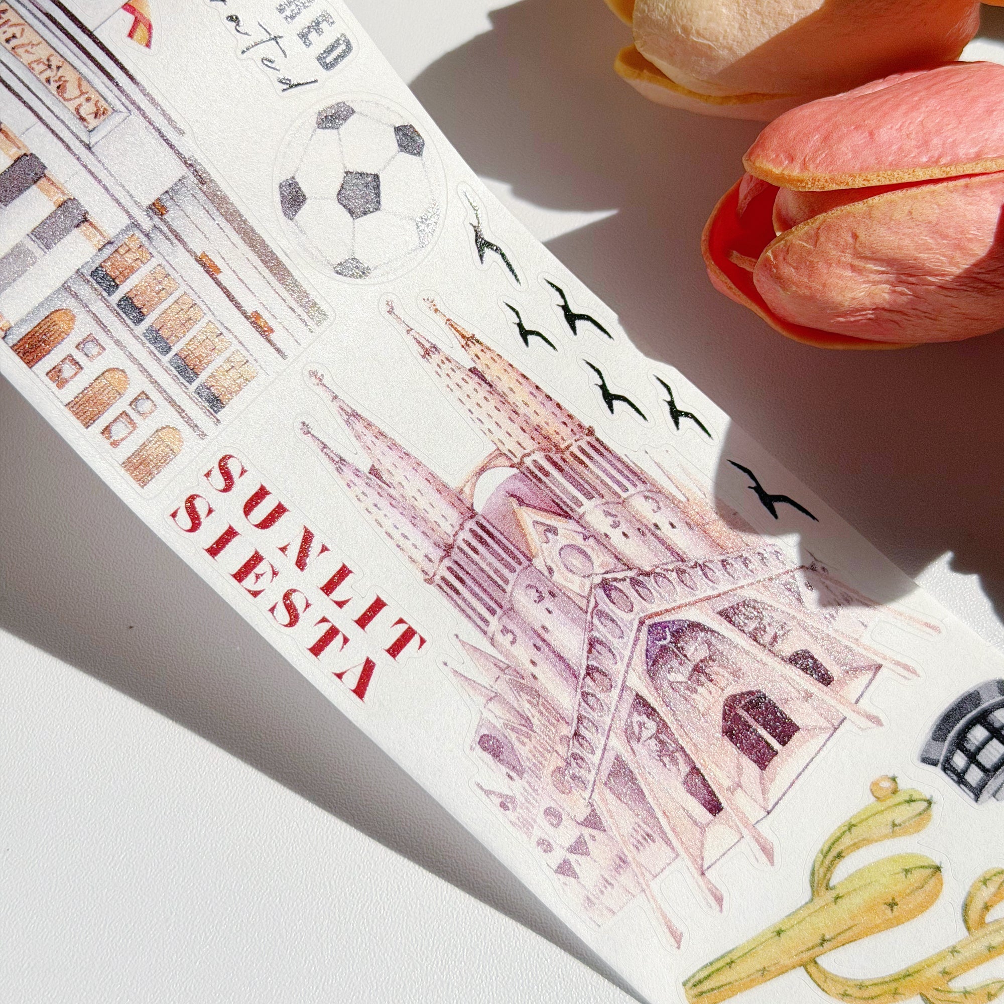 Pre-cut España Wonders Wide Washi/PET Tape | The Washi Tape Shop. Beautiful Washi and Decorative Tape For Bullet Journals, Gift Wrapping, Planner Decoration and DIY Projects