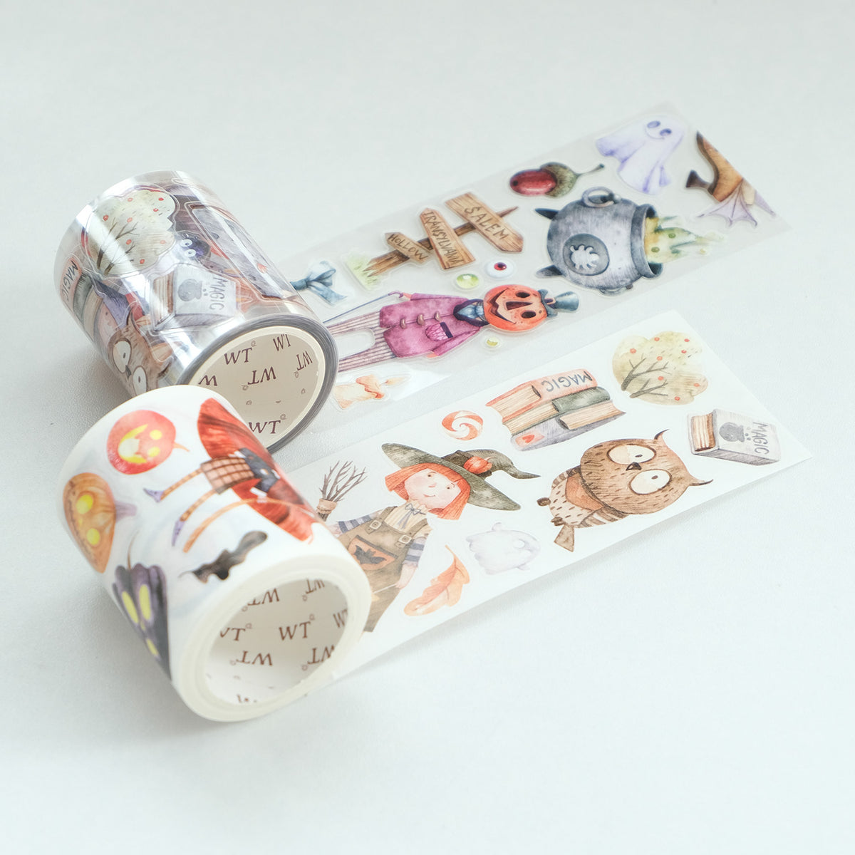 Pre-cut Ghoulish Gathering Wide Washi/PET Tape