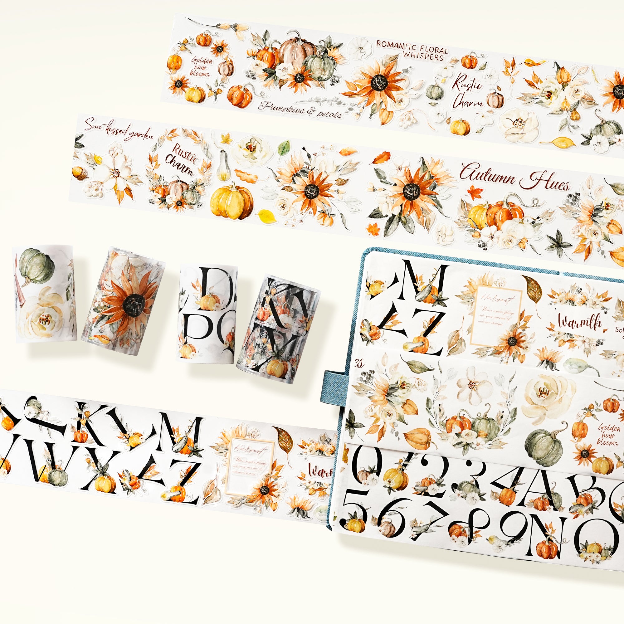 Pre-cut Autumn Hues Bundle | The Washi Tape Shop. Beautiful Washi and Decorative Tape For Bullet Journals, Gift Wrapping, Planner Decoration and DIY Projects