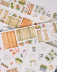 Pre-cut Summer Market Wide Washi/PET Tape