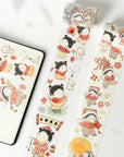 Pre-cut Lunar New Year Wide Washi/PET Tape