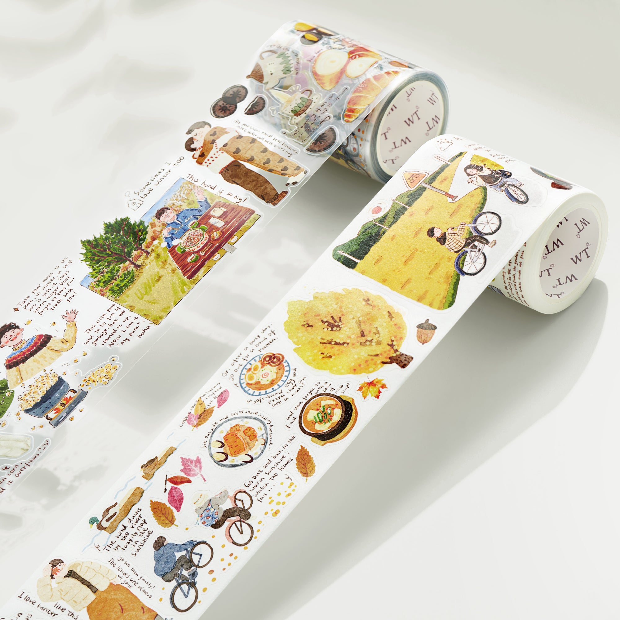 Pre-cut Autumn Friends Wide Washi/PET Tape