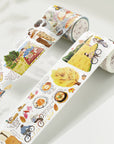 Pre-cut Autumn Friends Wide Washi/PET Tape