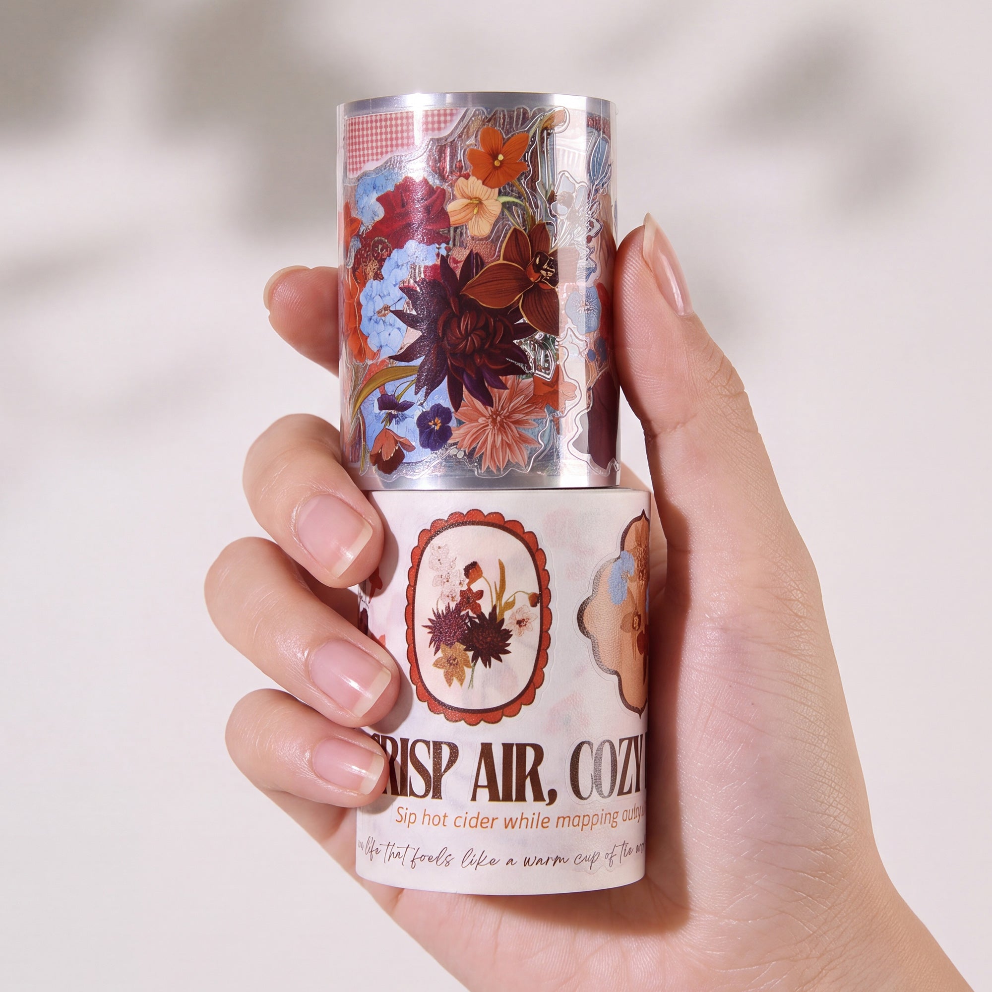 Pre-cut Amber Notes Wide Washi/PET Tape