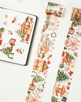 Pre-cut Christmas Market Wide Washi/PET Tape