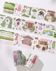 Pre-cut Civic Green Wide Washi/PET Tape | The Washi Tape Shop. Beautiful Washi and Decorative Tape For Bullet Journals, Gift Wrapping, Planner Decoration and DIY Projects