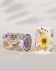 Pre-cut Golden Harvest Wide Washi/PET Tape (Seashell Gilded)