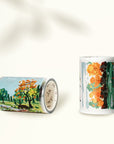 Pre-cut Amber Leaves Wide Washi/PET Tape