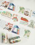 Pre-cut Beijing Scrolls Wide Washi/PET Tape