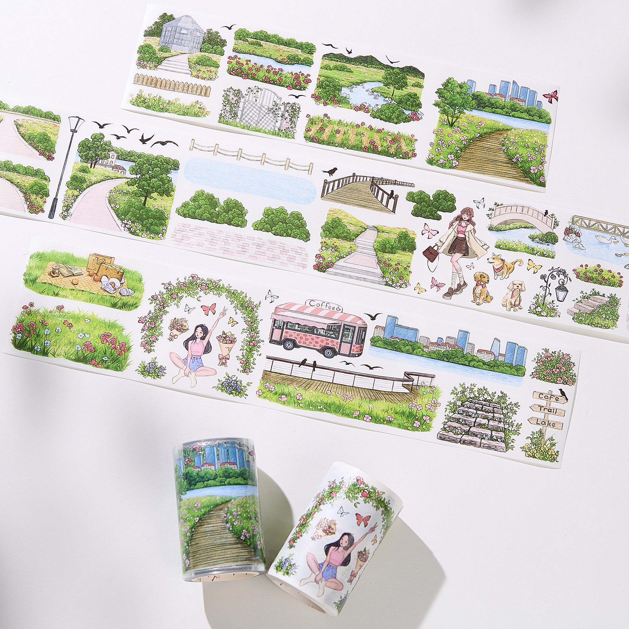 Pre-cut Urban Grove Wide Washi/PET Tape | The Washi Tape Shop. Beautiful Washi and Decorative Tape For Bullet Journals, Gift Wrapping, Planner Decoration and DIY Projects