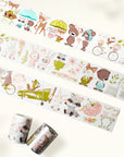 Pre-cut Woodland Pals Wide Washi/PET Tape