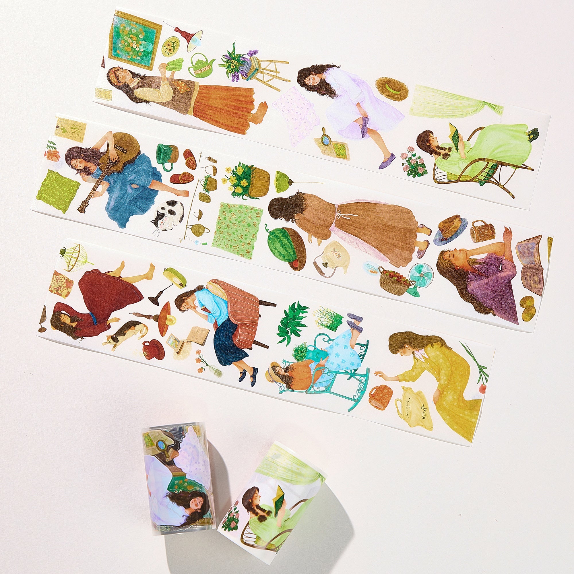 Pre-cut Petal Daydreams Wide Washi/PET Tape | The Washi Tape Shop. Beautiful Washi and Decorative Tape For Bullet Journals, Gift Wrapping, Planner Decoration and DIY Projects