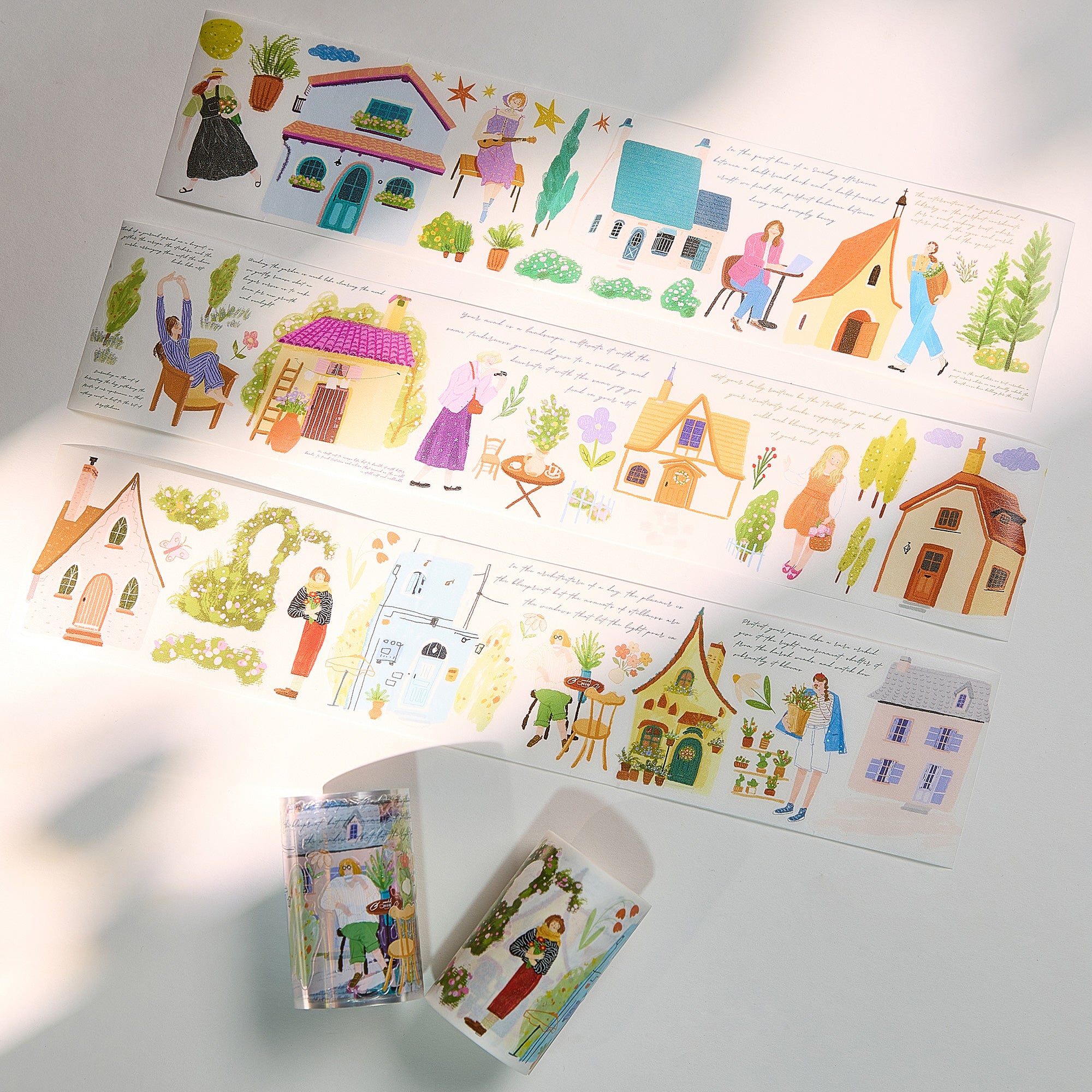 Pre-cut Aurora House Wide Washi/PET Tape | The Washi Tape Shop. Beautiful Washi and Decorative Tape For Bullet Journals, Gift Wrapping, Planner Decoration and DIY Projects