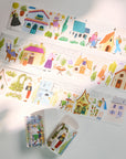 Pre-cut Aurora House Wide Washi/PET Tape | The Washi Tape Shop. Beautiful Washi and Decorative Tape For Bullet Journals, Gift Wrapping, Planner Decoration and DIY Projects