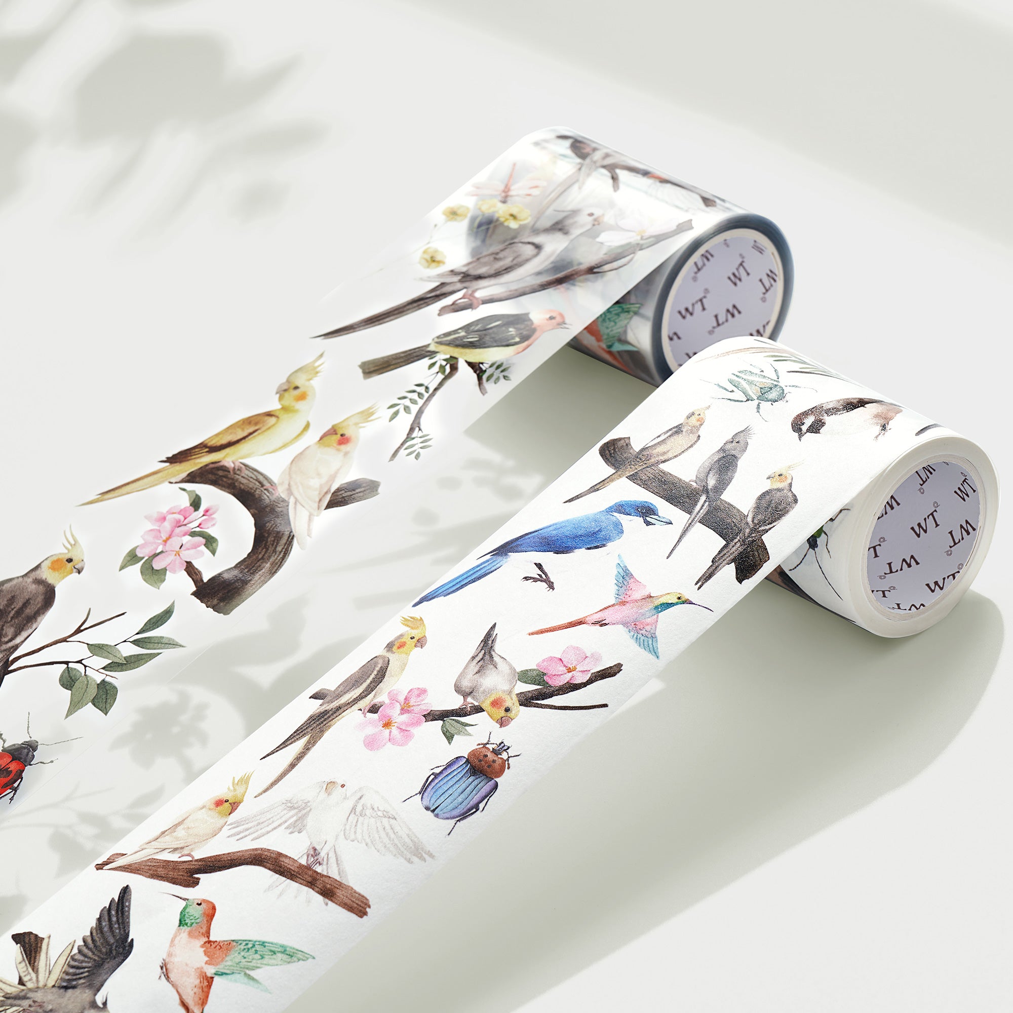 Cockatiel Wide Washi / PET Tape | The Washi Tape Shop. Beautiful Washi and Decorative Tape For Bullet Journals, Gift Wrapping, Planner Decoration and DIY Projects