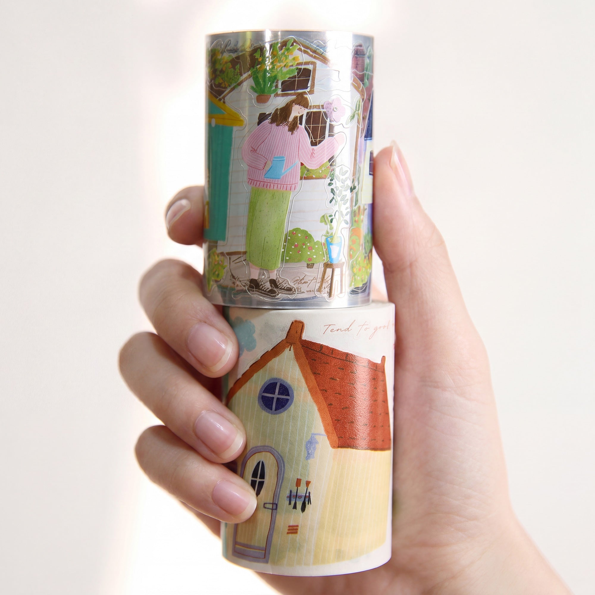 Pre-cut Bloom House Wide Washi/PET Tape | The Washi Tape Shop. Beautiful Washi and Decorative Tape For Bullet Journals, Gift Wrapping, Planner Decoration and DIY Projects