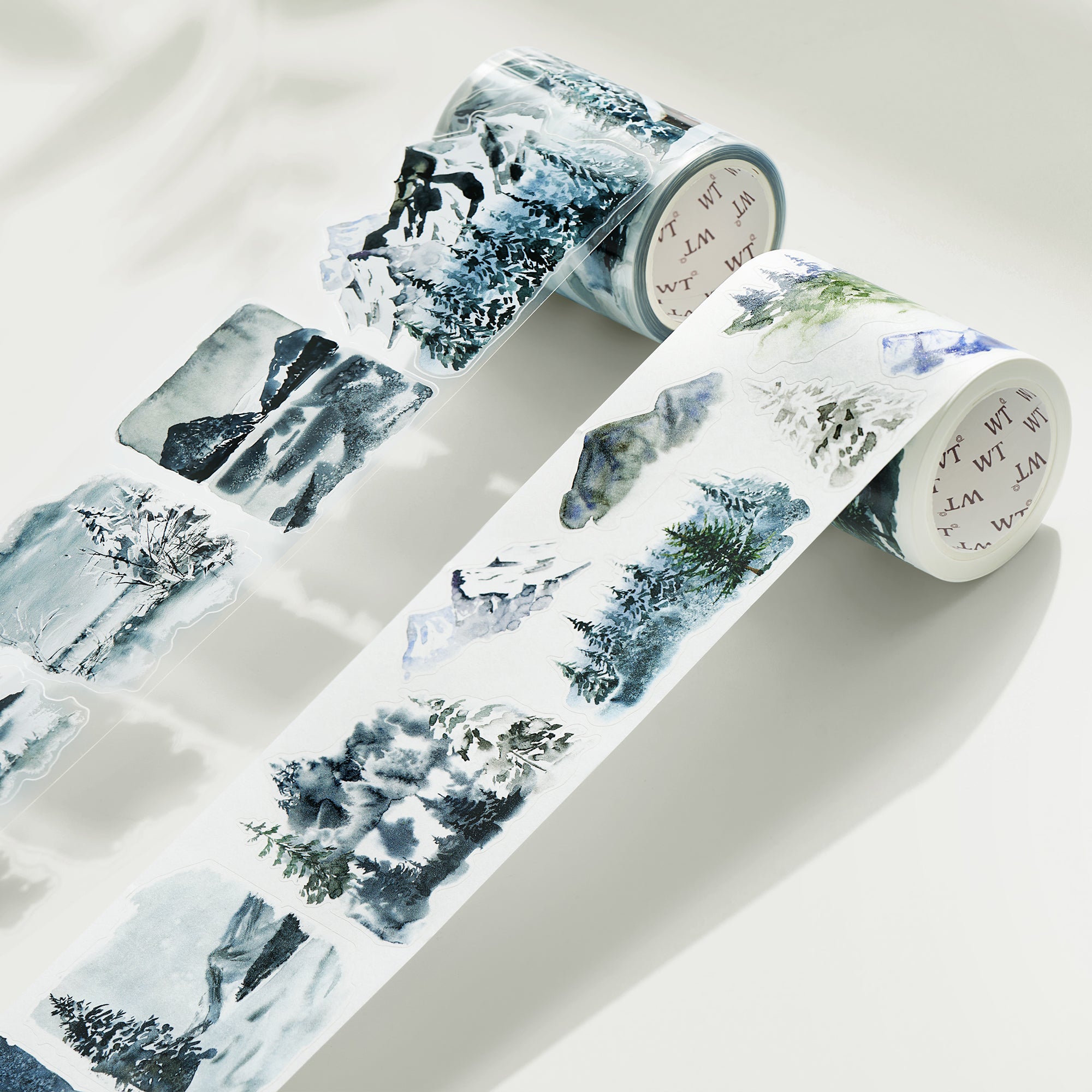 Pre-cut Winter Whispers Wide Washi/PET Tape