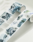 Pre-cut Winter Whispers Wide Washi/PET Tape