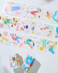 Pre-cut Dopamine Days Wide Washi/PET Tape