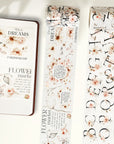 Pre-cut Rosé Scripts Wide Washi/PET Tape