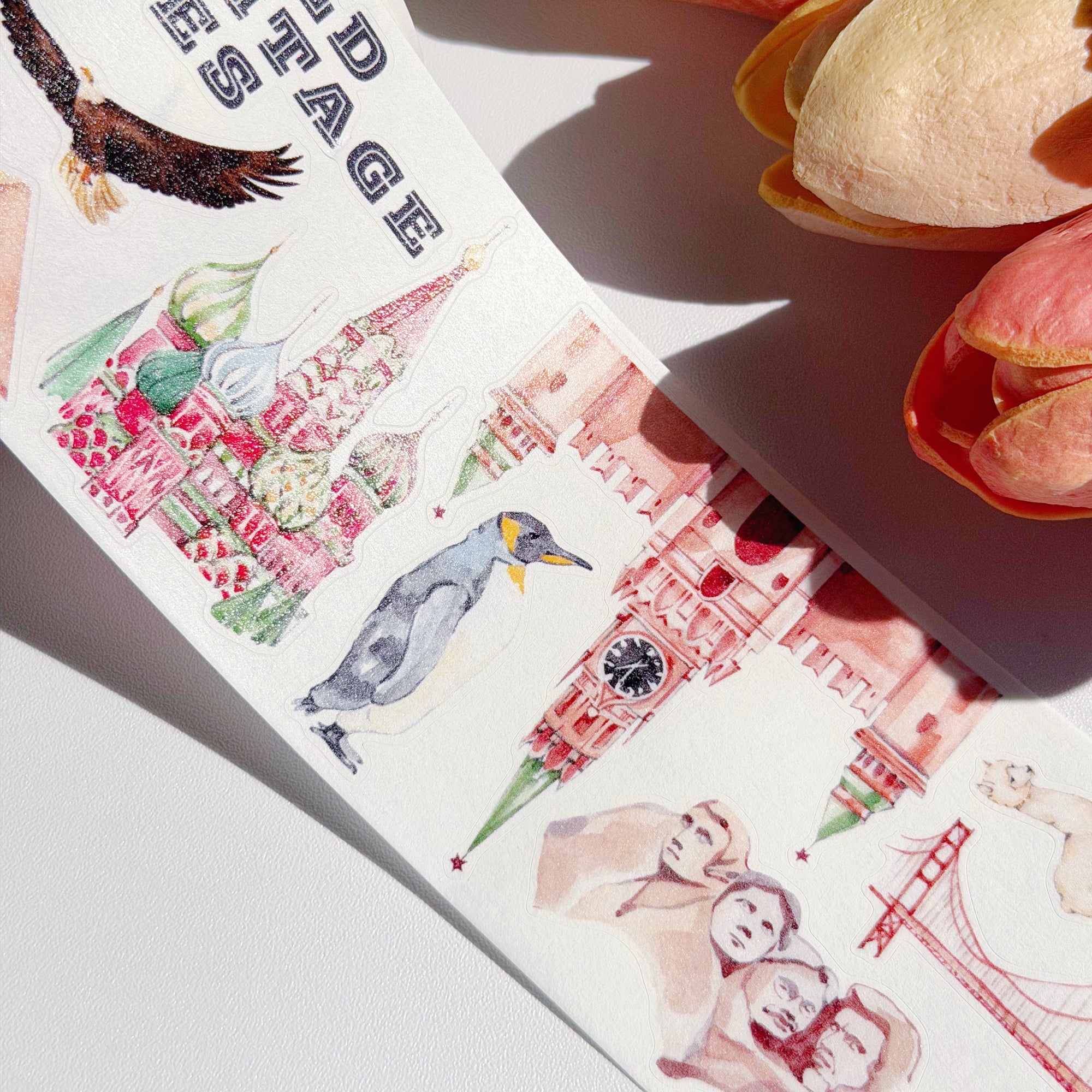 Pre-cut World Heritage Wide Washi/PET Tape | The Washi Tape Shop. Beautiful Washi and Decorative Tape For Bullet Journals, Gift Wrapping, Planner Decoration and DIY Projects