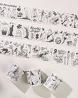 Graveyard Scribbles Washi Tape Sticker Set (GILDED)