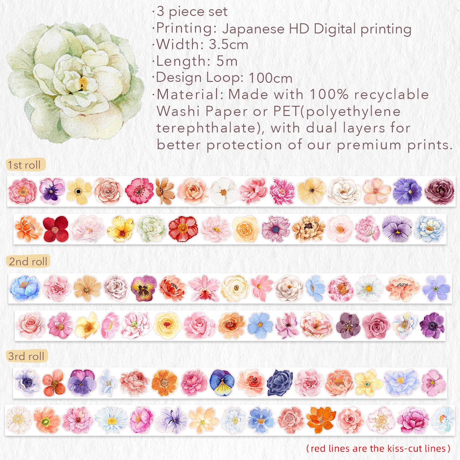 Pre-cut Bundle | The Washi Tape Shop. Beautiful Washi and Decorative Tape For Bullet Journals, Gift Wrapping, Planner Decoration and DIY Projects