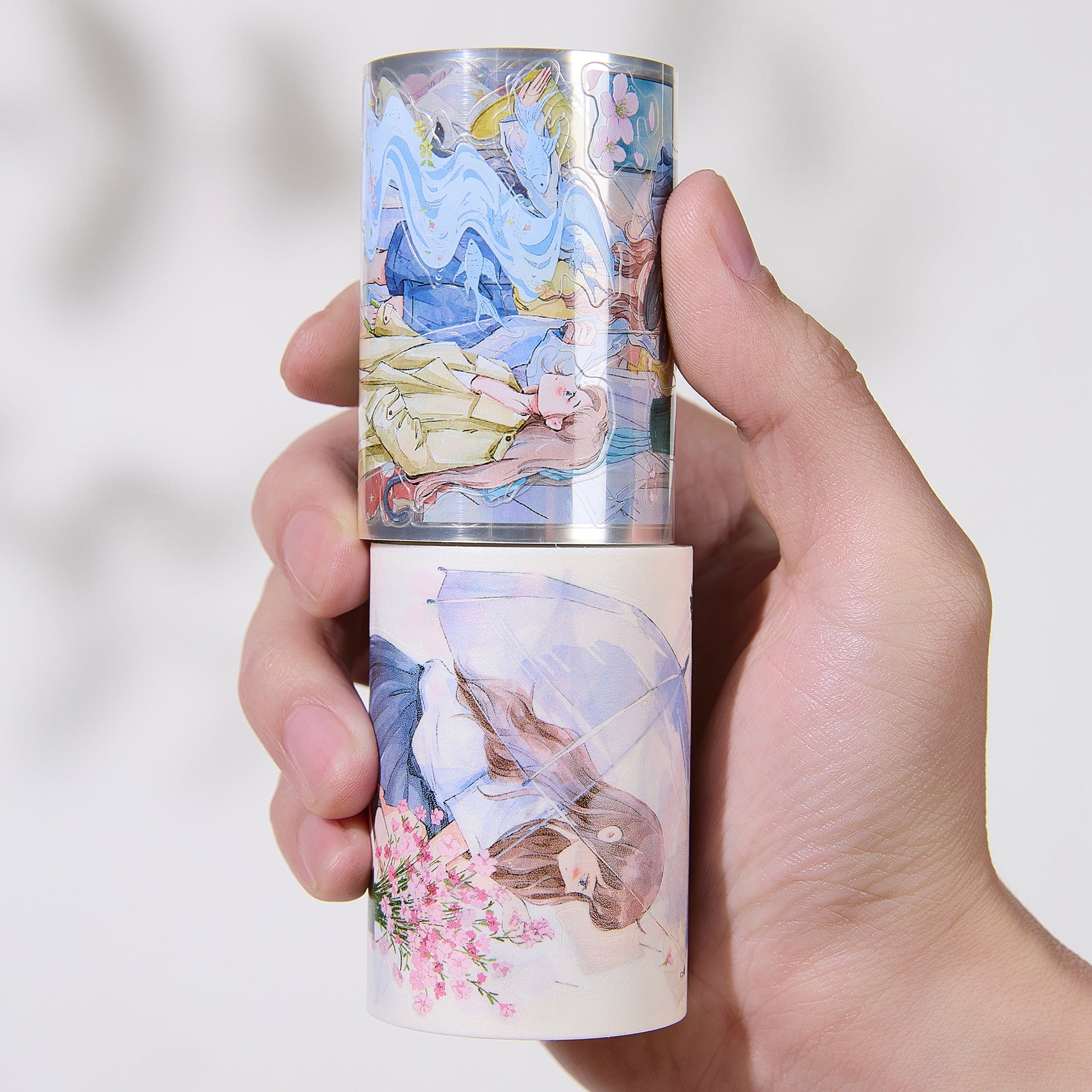 Pre-cut Morning Drizzle Wide Washi/PET Tape | The Washi Tape Shop. Beautiful Washi and Decorative Tape For Bullet Journals, Gift Wrapping, Planner Decoration and DIY Projects