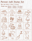 Parisian Café Stamp Set