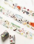 Pre-cut Leisurely Days Wide Washi/PET Tape