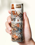 Pre-cut Autumn Homestead Wide Washi/PET Tape