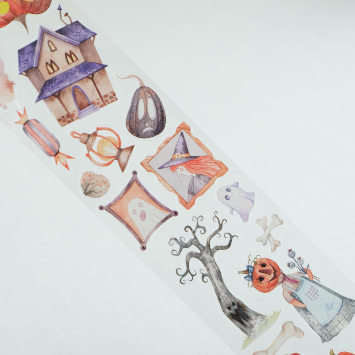 Pre-cut Ghoulish Gathering Wide Washi/PET Tape