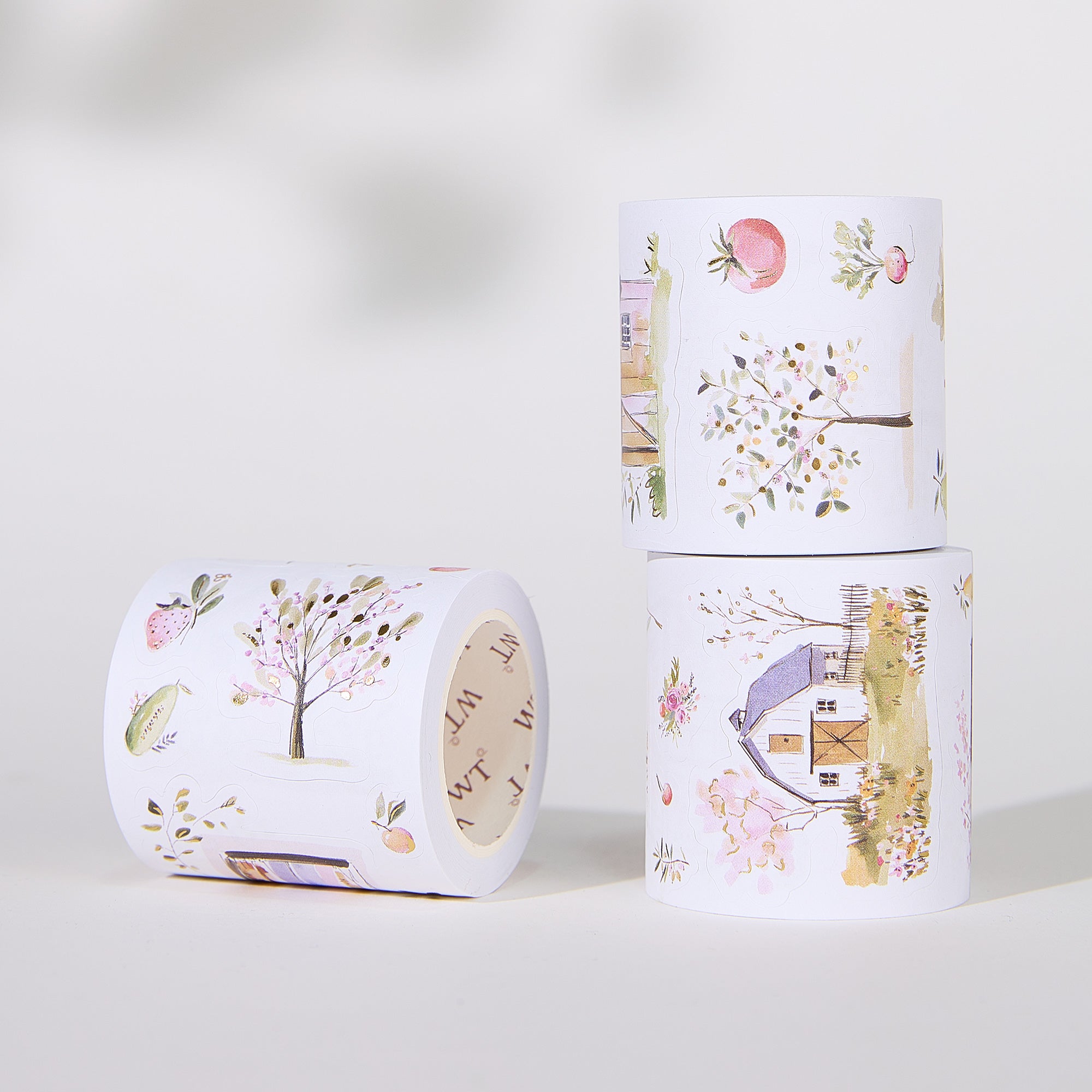 Pre-cut Sunlit Orchard Script Tape Set (GILDED) | The Washi Tape Shop. Beautiful Washi and Decorative Tape For Bullet Journals, Gift Wrapping, Planner Decoration and DIY Projects