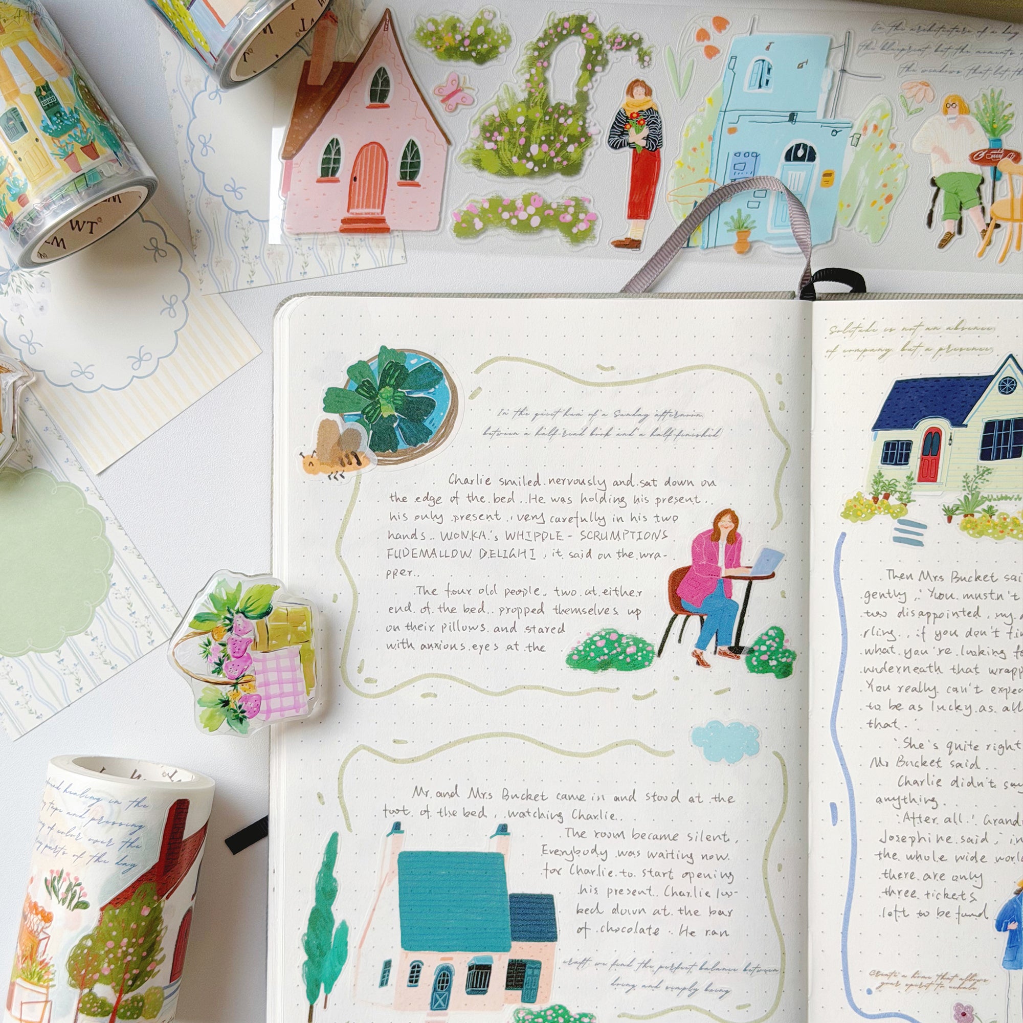 Pre-cut Aurora House Bundle | The Washi Tape Shop. Beautiful Washi and Decorative Tape For Bullet Journals, Gift Wrapping, Planner Decoration and DIY Projects