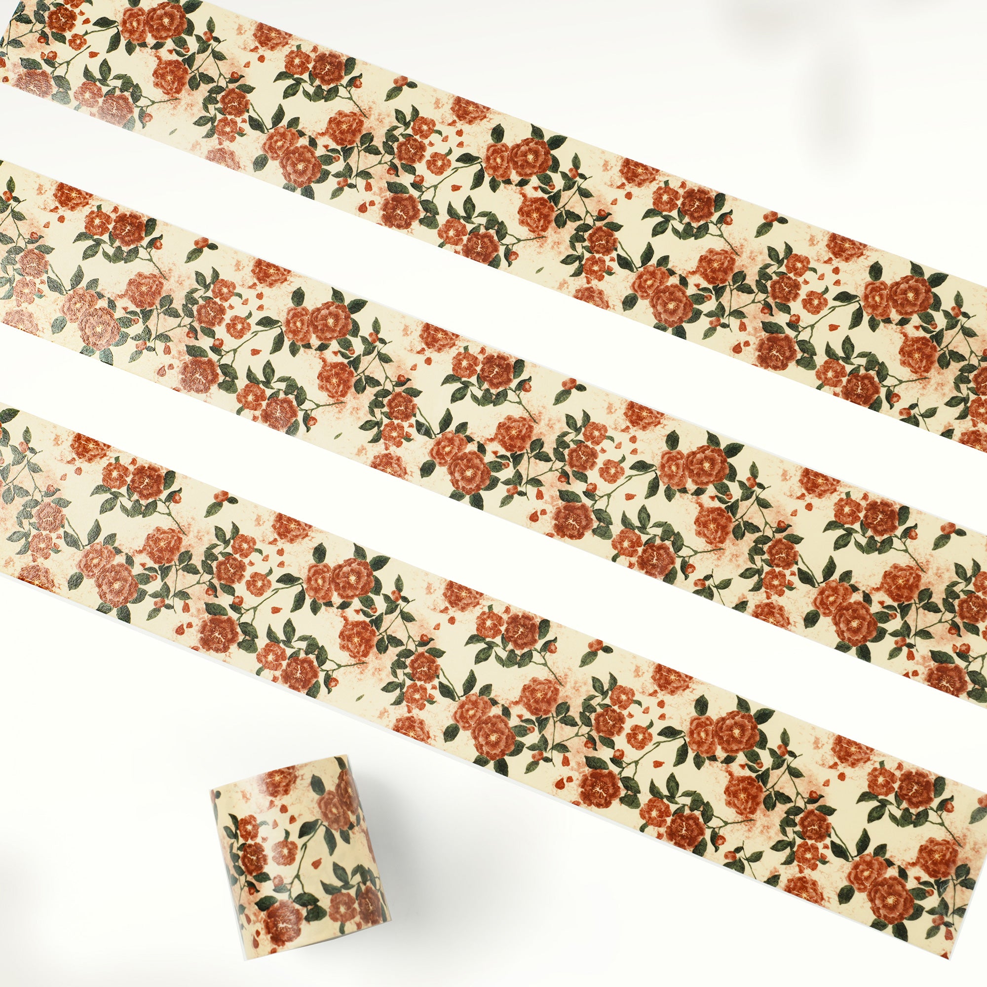 Rustic Camellia Wide Washi Tape Set | The Washi Tape Shop