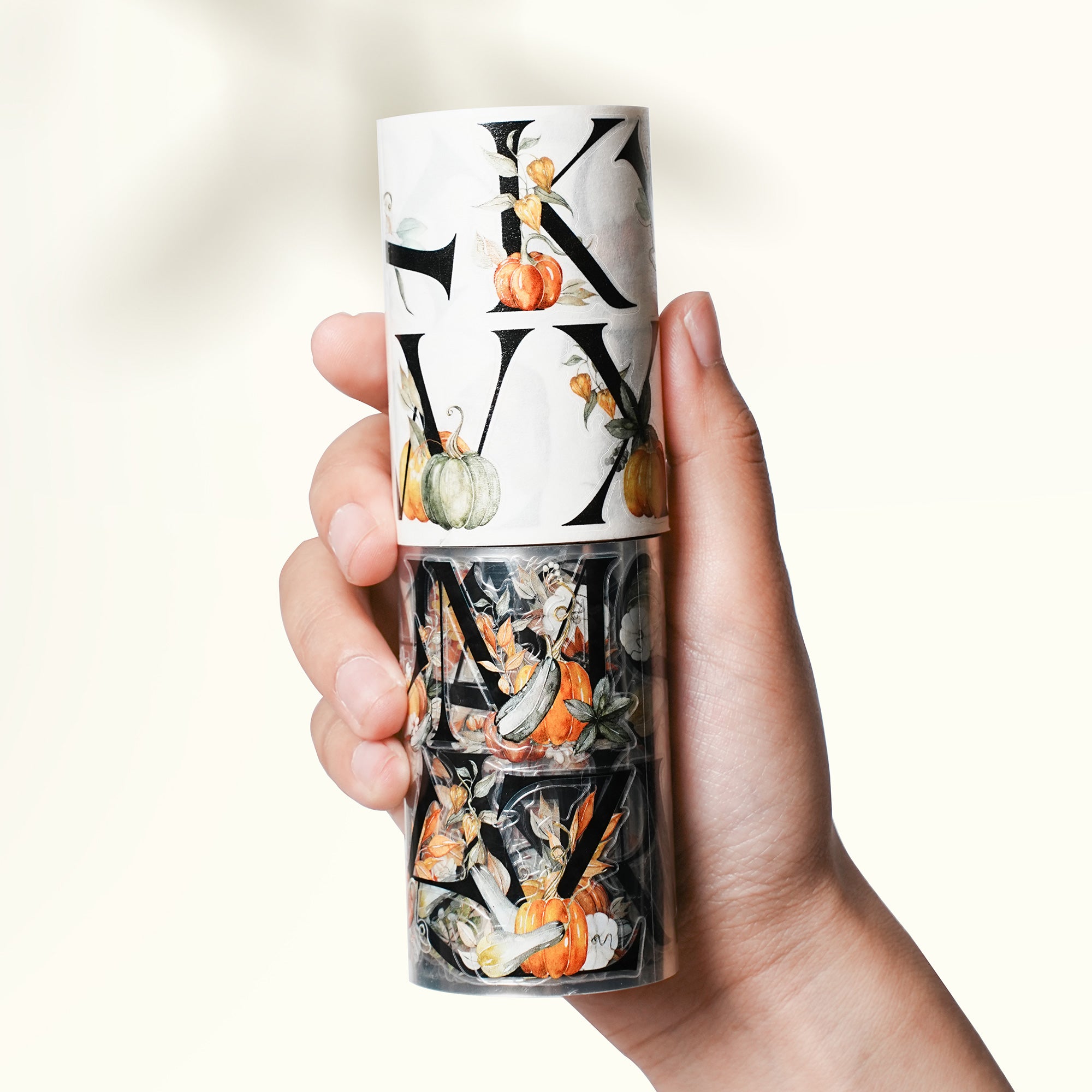 Pre-cut Harvest Script Wide Washi/PET Tape | The Washi Tape Shop. Beautiful Washi and Decorative Tape For Bullet Journals, Gift Wrapping, Planner Decoration and DIY Projects