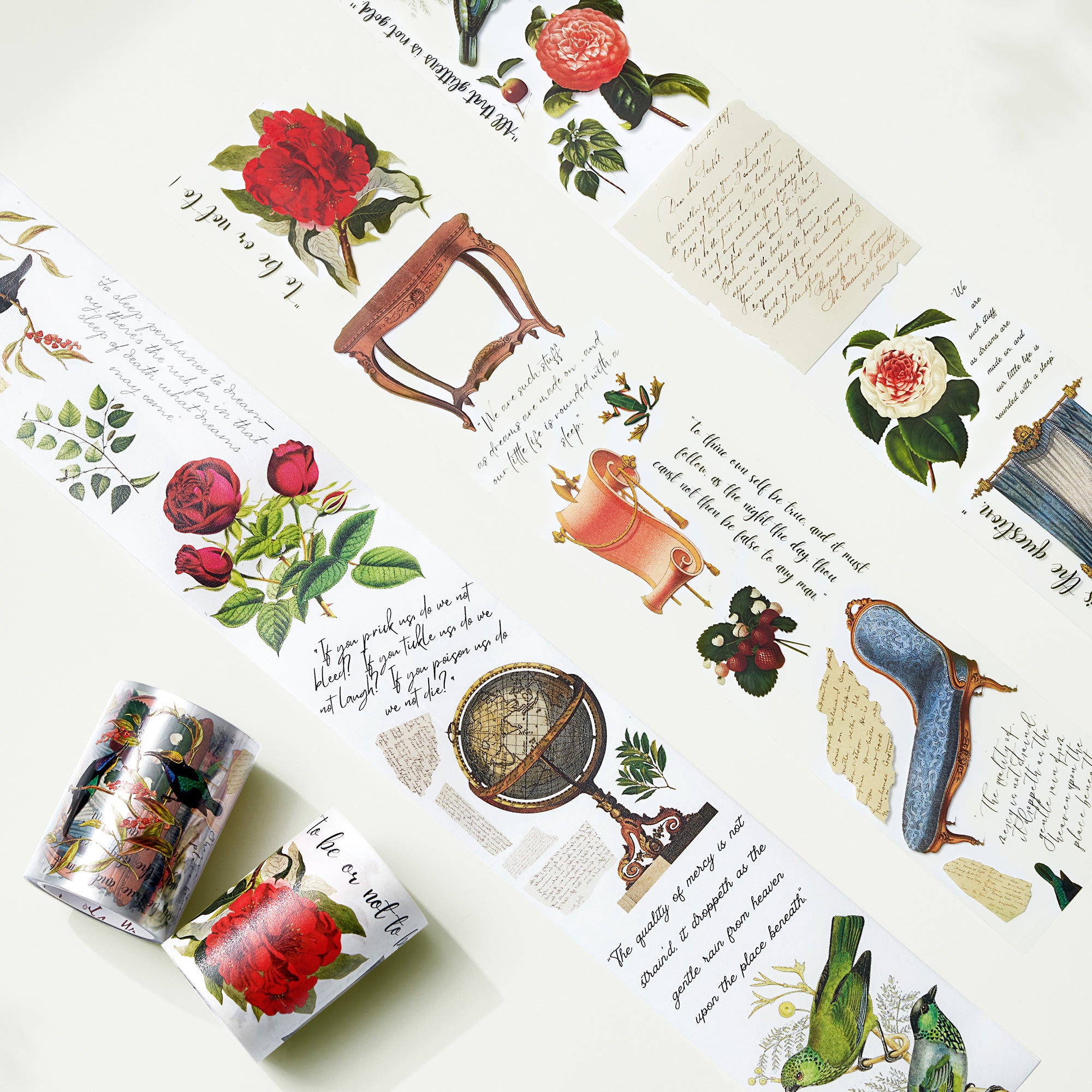 Macbeth's Manuscripts Wide Washi / PET Tape | The Washi Tape Shop. Beautiful Washi and Decorative Tape For Bullet Journals, Gift Wrapping, Planner Decoration and DIY Projects