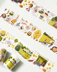 Pre-cut Autumn Friends Wide Washi/PET Tape