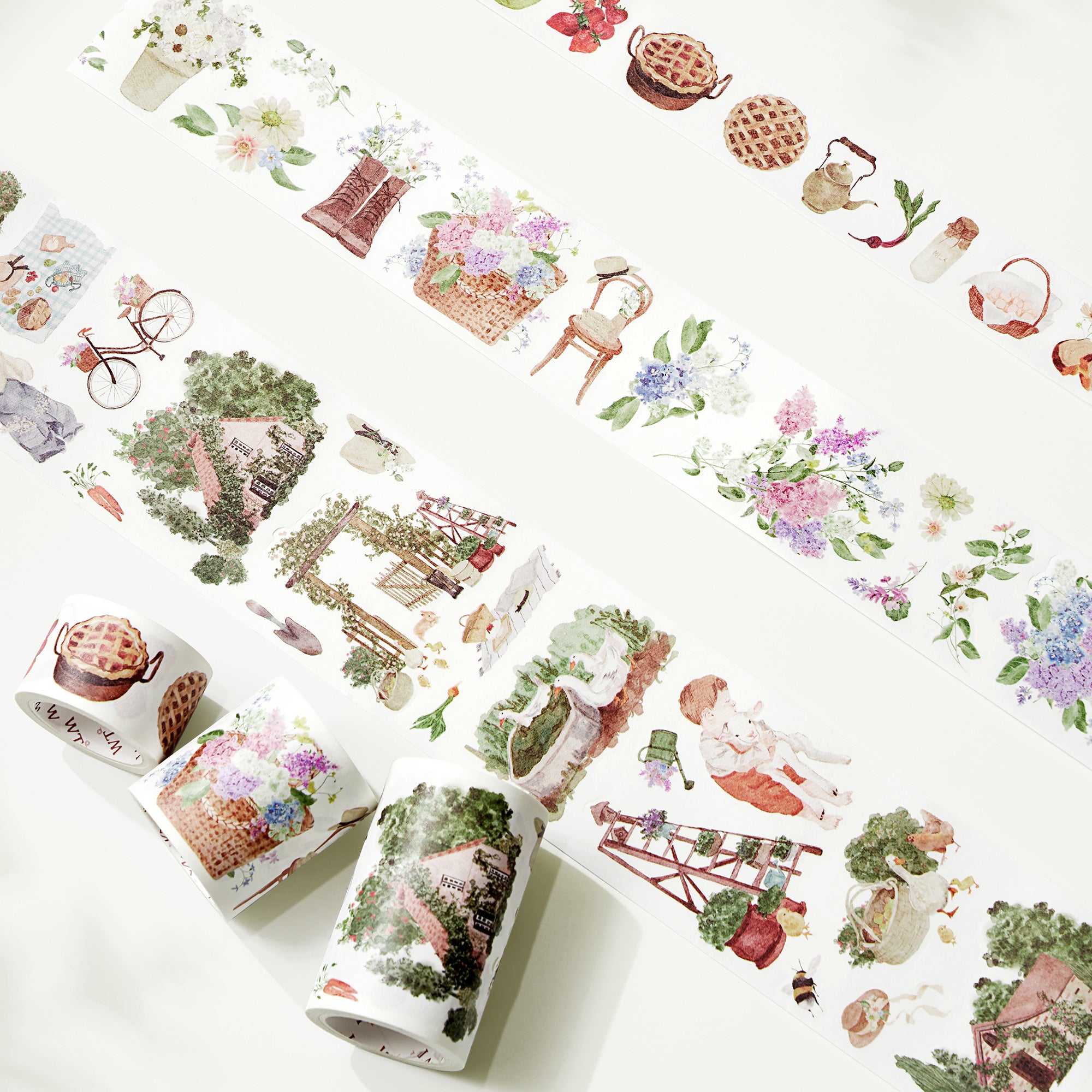 Cottage Charm Washi Tape Sticker Set | The Washi Tape Shop. Beautiful Washi and Decorative Tape For Bullet Journals, Gift Wrapping, Planner Decoration and DIY Projects
