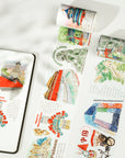 Pre-cut Beijing Scrolls Wide Washi/PET Tape