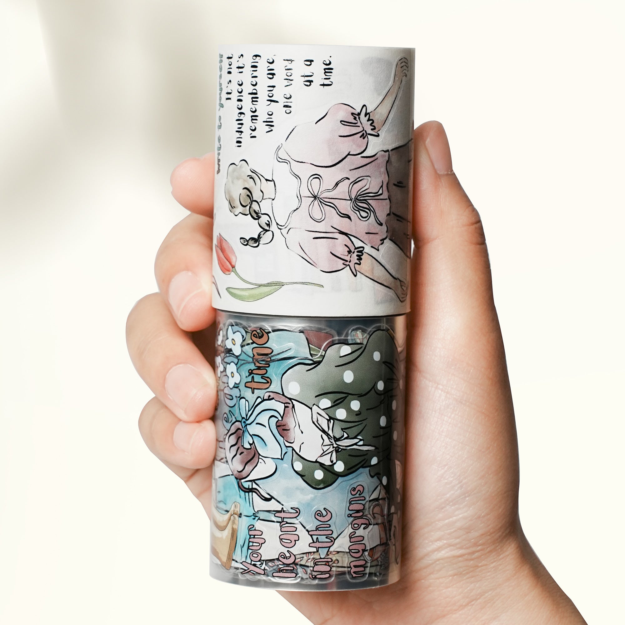 Pre-cut Me Time Wide Washi/PET Tape | The Washi Tape Shop. Beautiful Washi and Decorative Tape For Bullet Journals, Gift Wrapping, Planner Decoration and DIY Projects