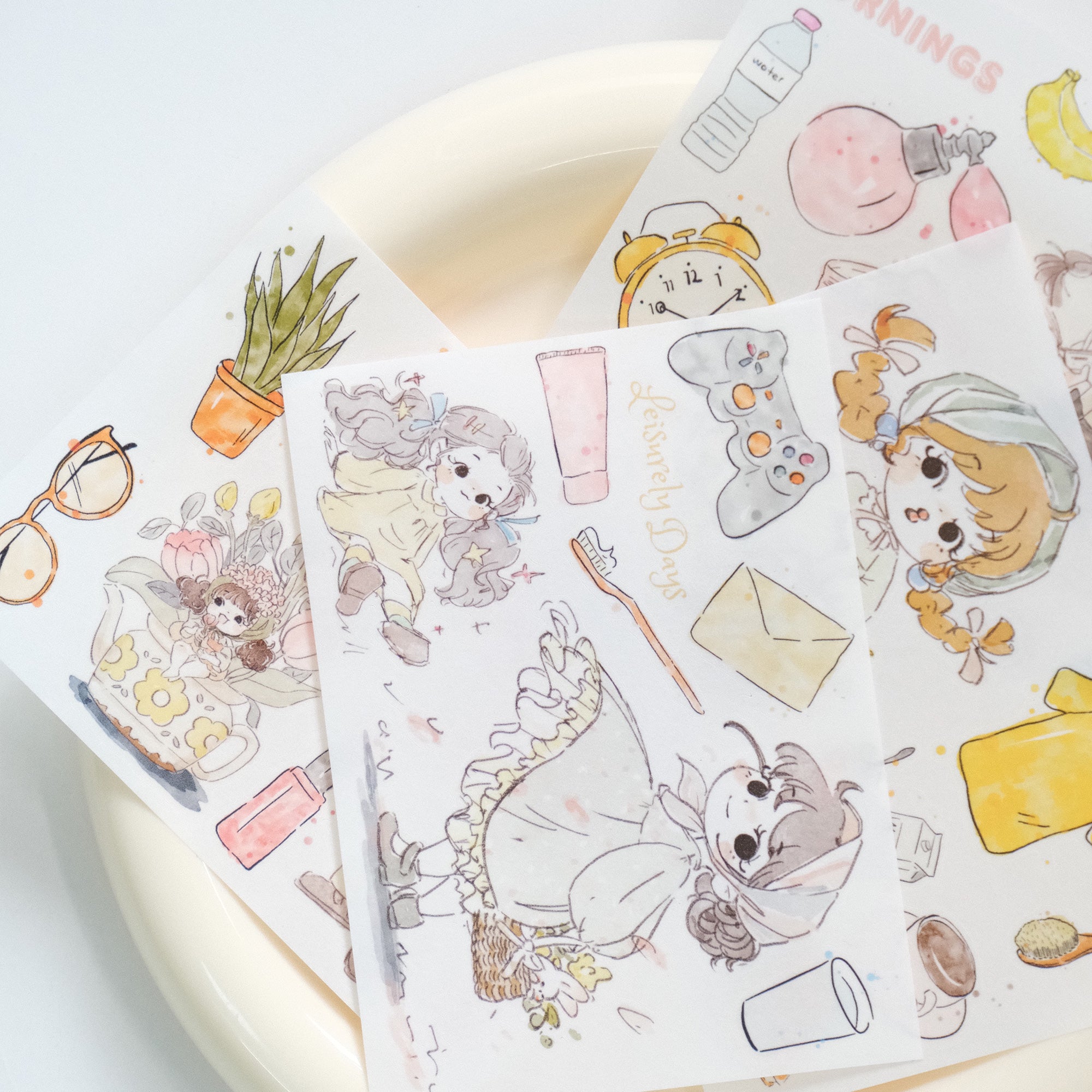 Cozy Mornings Washi Paper Sticker Set | The Washi Tape Shop. Beautiful Washi and Decorative Tape For Bullet Journals, Gift Wrapping, Planner Decoration and DIY Projects