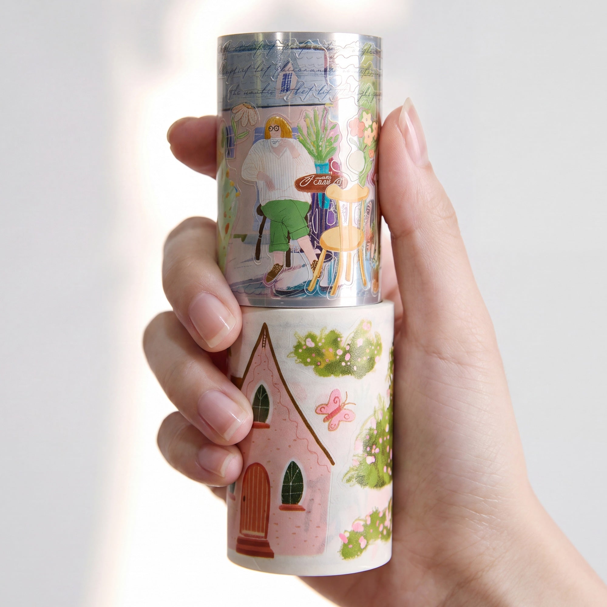 Pre-cut Aurora House Wide Washi/PET Tape | The Washi Tape Shop