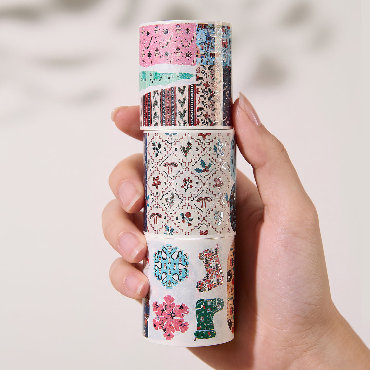 Holly Snippets Washi Tape Sticker Set (GILDED) | The Washi Tape Shop. Beautiful Washi and Decorative Tape For Bullet Journals, Gift Wrapping, Planner Decoration and DIY Projects