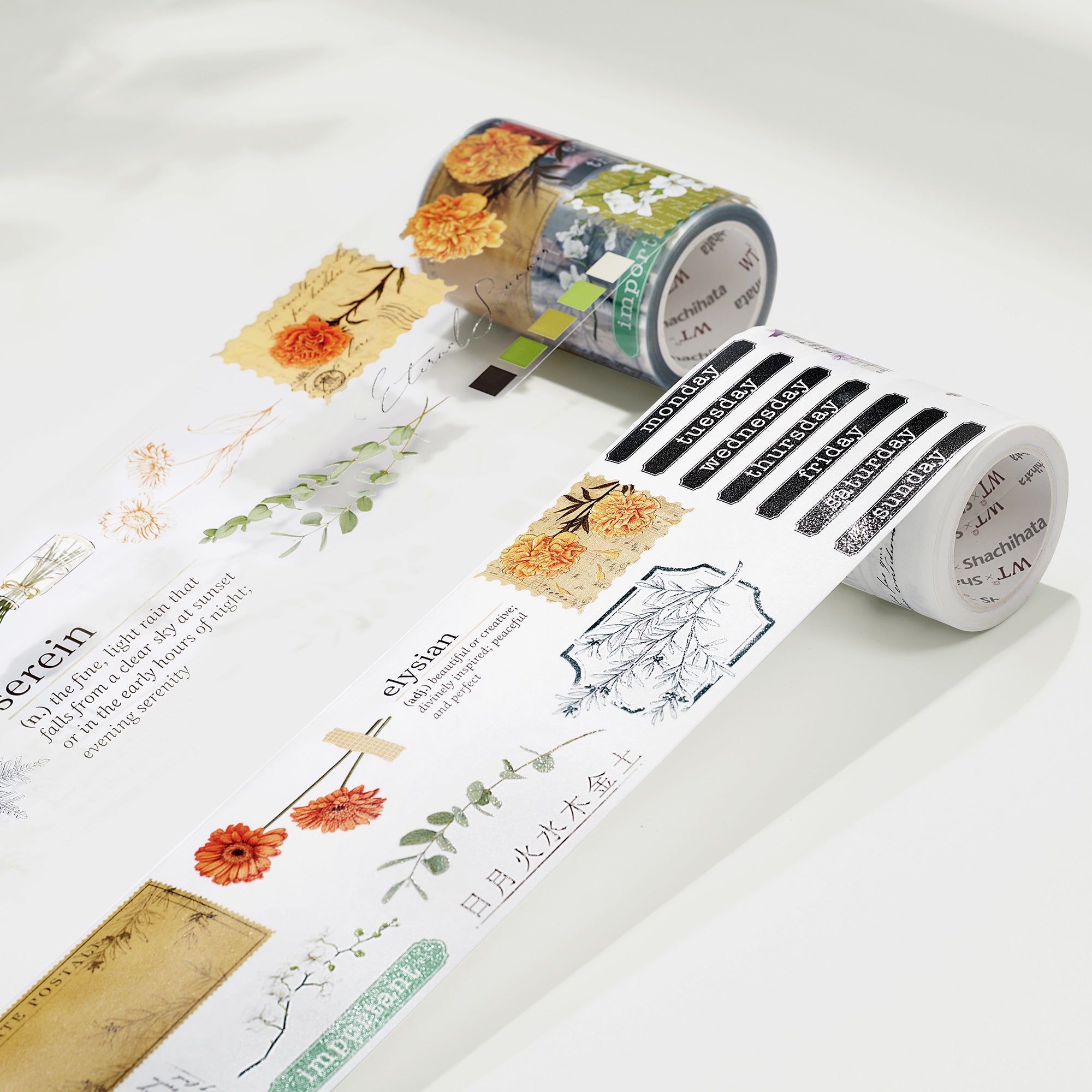 Season&#39;s Symphony Wide Washi / PET Tape | The Washi Tape Shop. Beautiful Washi and Decorative Tape For Bullet Journals, Gift Wrapping, Planner Decoration and DIY Projects