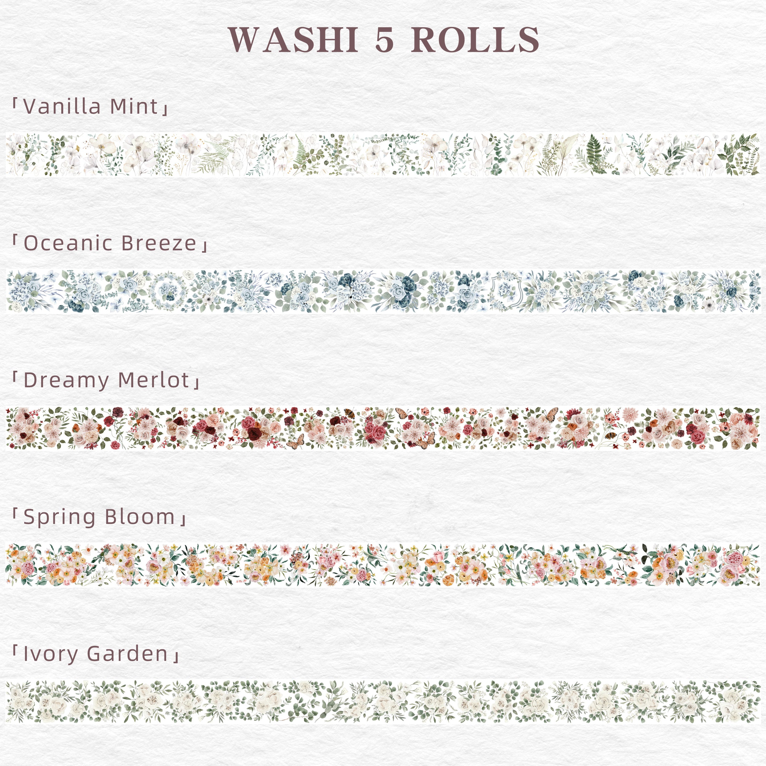 Spring Bloom Bundle | The Washi Tape Shop. Beautiful Washi and Decorative Tape For Bullet Journals, Gift Wrapping, Planner Decoration and DIY Projects
