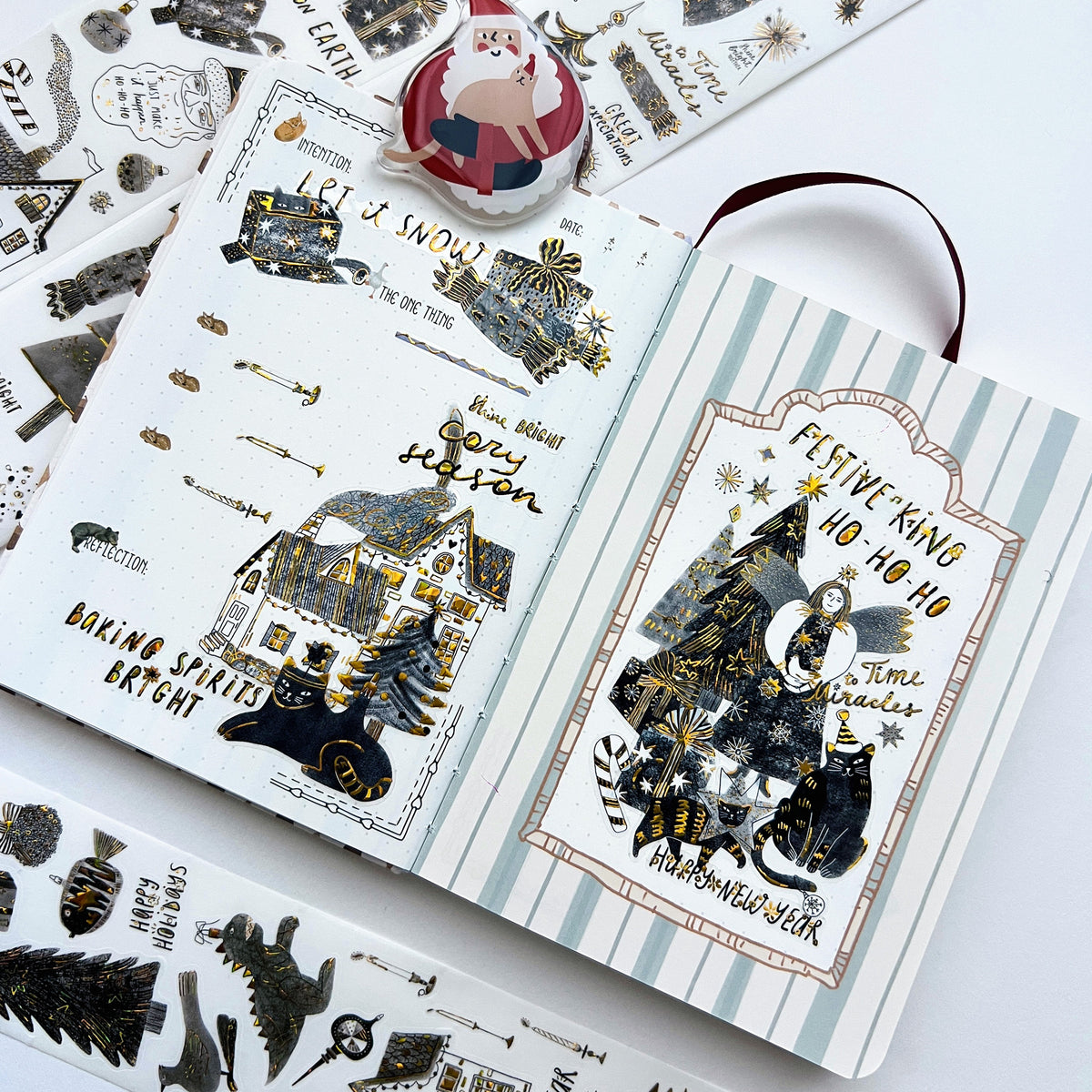 Pre-cut Blizzard Bling Wide Washi/PET Tape (Seashell Gilded) | The Washi Tape Shop. Beautiful Washi and Decorative Tape For Bullet Journals, Gift Wrapping, Planner Decoration and DIY Projects