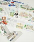 Pre-cut Washington Icons Wide Washi/PET Tape